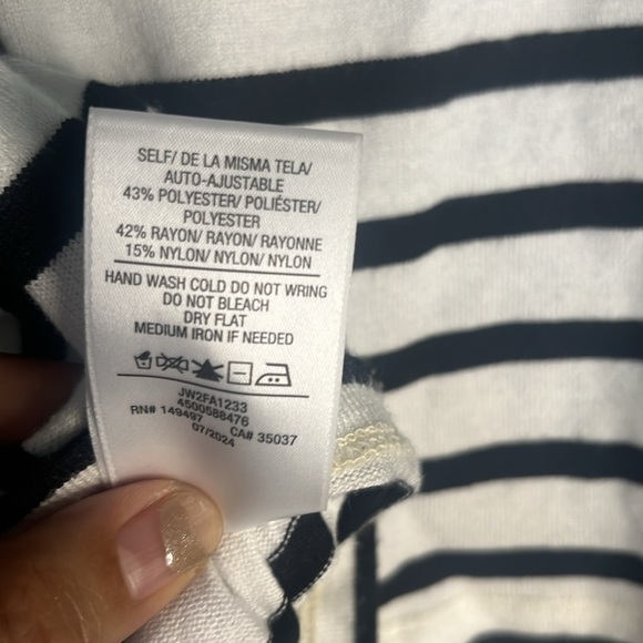 Joes Jeans Twist Wrap Striped Top - Small - Picture 6 of 9